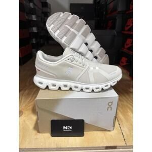 On Women's Cloud 6 Pearl/White 3WF10060755 Size 9W